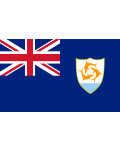 Drapeau: Anguilla |  drapeau paysage | 1.35m² | 90x150cm 