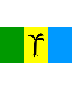 Bandera: Saint Christopher-Nevis-Anguilla | Saint Christopher-Nevis-Anguilla  1958 - 1983 |  bandera paisaje | 2.16m² | 100x200cm 