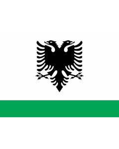 Flag: Albanian Coast Guard Ensign |  landscape flag | 2.16m² | 23sqft | 120x180cm | 4x6ft 