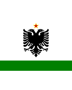 Bandera de  Albanian Coast Guard Ensign 1958-1992 |  bandera horizontal | 2.16m² | 120x180cm 