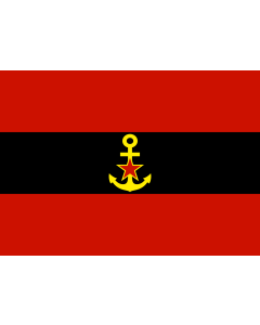 Flag: Naval Ensign of Albania 1946-1954 |  landscape flag | 2.16m² | 23sqft | 120x180cm | 4x6ft 