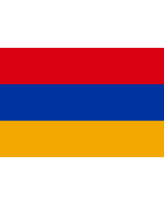 Bandera: Armenia |  bandera paisaje | 0.135m² | 30x45cm 