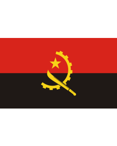 Table-Flag / Desk-Flag: Angola 15x25cm
