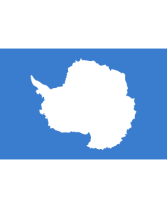 Bandera: Antártida |  bandera paisaje | 0.375m² | 50x75cm 