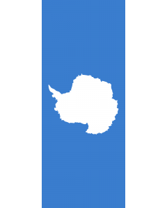 Flag: Antarctica |  portrait flag | 3.5m² | 38sqft | 300x120cm | 10x4ft 