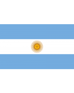 Flag: Argentina |  landscape flag | 1.35m² | 14.5sqft | 90x150cm | 3x5ft 