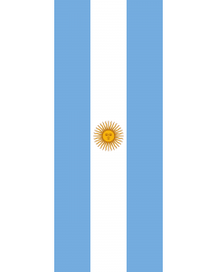 Flag: Argentina |  portrait flag | 3.5m² | 38sqft | 300x120cm | 10x4ft 