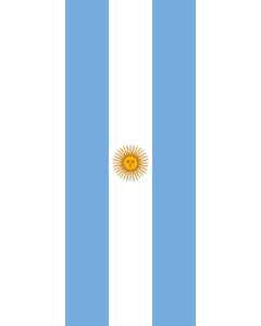 Vertical Hanging Swivel Crossbar Banner Flag: Argentina |  portrait flag | 3.5m² | 38sqft | 300x120cm | 10x4ft 