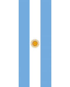 Vertical Hanging Beam Flag: Argentina |  portrait flag | 6m² | 64sqft | 400x150cm | 13x5ft 