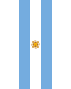 Vertical Hanging Beam Flag: Argentina |  portrait flag | 6m² | 64sqft | 400x150cm | 13x5ft 