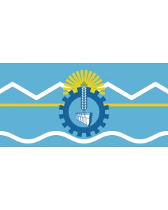 Flag: Chubut Province |  landscape flag | 0.24m² | 2.5sqft | 35x70cm | 15x30inch 