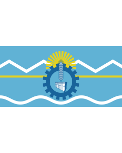 Flag: Chubut Province |  landscape flag | 0.375m² | 4sqft | 40x80cm | 17x34inch 