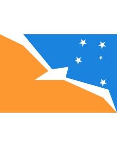 Flag: Tierra del Fuego Province |  landscape flag | 0.06m² | 0.65sqft | 20x30cm | 8x12in 