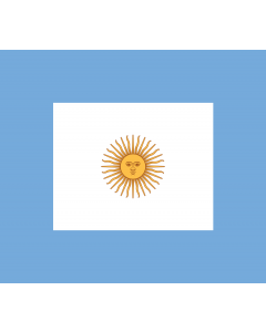 Flag: Naval Jack of Argentina |  landscape flag | 2.16m² | 23sqft | 140x160cm | 55x60inch 