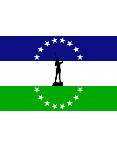 Flag: Rio negro no oficial | Usada extraoficialmente en la provincia de rio negro |  landscape flag | 2.16m² | 23sqft | 120x180cm | 4x6ft 