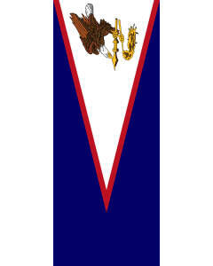 Bandera de  Samoa Americana |  bandera vertical | 3.5m² | 300x120cm 