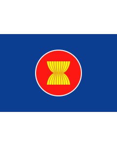 Table-Flag / Desk-Flag: Association of Southeast Asian Nations 15x25cm