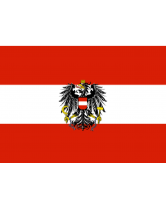 Bandera: Austria |  bandera paisaje | 0.7m² | 70x100cm 