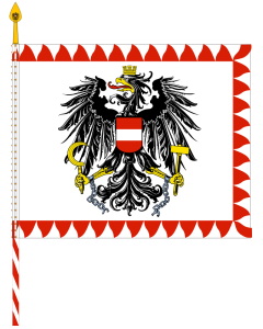 Bandiera: Feldzeichen Bundesheer | bandiera ritratto | 1,35&nbsp;m² | 130&nbsp;×&nbsp;100&nbsp;cm 