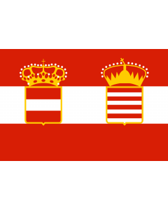 Flag: Naval Ensign of Austria Hungary 1918 |  landscape flag | 2.16m² | 23sqft | 120x180cm | 4x6ft 