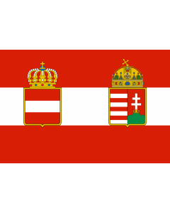 Flag: War flag of Austria-Hungary  1918 |  landscape flag | 2.16m² | 23sqft | 120x180cm | 4x6ft 