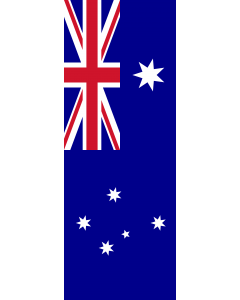 Vertical Hanging Beam Flag: Australia |  portrait flag | 6m² | 64sqft | 400x150cm | 13x5ft 