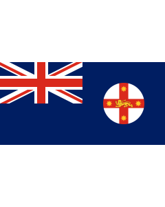 Flag: New South Wales |  landscape flag | 1.35m² | 14.5sqft | 80x160cm | 30x60inch 