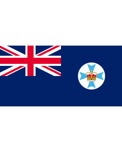 Flag: Queensland |  landscape flag | 0.06m² | 0.65sqft | 17x34cm | 7x14inch 