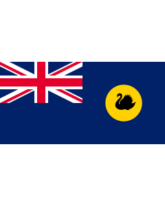 Flag: Western Australia |  landscape flag | 0.96m² | 10sqft | 70x140cm | 27x54inch 