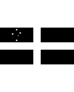 Flag: Australian Cornish herritage |  landscape flag | 1.35m² | 14.5sqft | 80x160cm | 30x60inch 