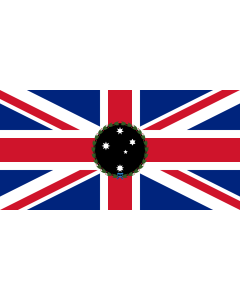 Flagge: Large Governor of South Australia  1870–1876 | Standard of the Governor of South Australia 1870-1876  |  Querformat Fahne | 1.35m² | 80x160cm 