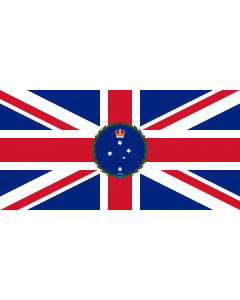 Flag: Governor of Victoria-1903-1984 | Standard of the Governor of Victoria |  landscape flag | 1.35m² | 14.5sqft | 80x160cm | 30x60inch 