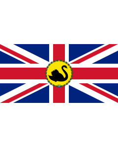 Flag: Governor of Western Australia 1870-1953 | Standard of the Governor of Western Australia 1870-1953 |  landscape flag | 2.16m² | 23sqft | 100x200cm | 40x80inch 