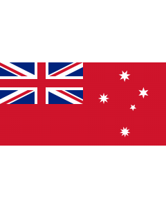 Flag: Victorian red ensign |  landscape flag | 1.35m² | 14.5sqft | 80x160cm | 30x60inch 