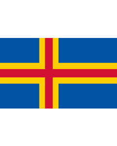 Table-Flag / Desk-Flag: Aland Islands 15x25cm