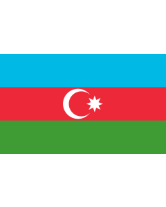 Flag: Azerbaijan |  landscape flag | 3.75m² | 40sqft | 150x250cm | 5x8ft 