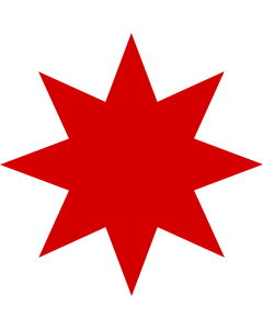 Bandera de  Azerbaijanian star |  2.16m² | 150x150cm 