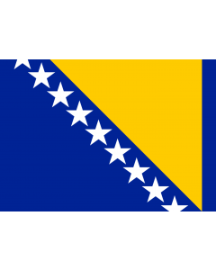 Drapeau: Bosnie-Herzégovine |  drapeau paysage | 0.7m² | 70x100cm 