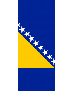 Bandera: Bosnia y Herzegovina |  bandera vertical | 3.5m² | 300x120cm 