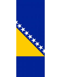 Bandera: Bosnia y Herzegovina |  bandera vertical | 6m² | 400x150cm 