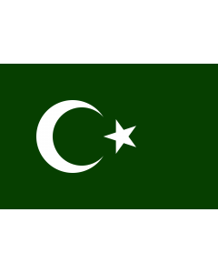 Drapeau: Bosnian Muslim |  drapeau paysage | 2.16m² | 120x180cm 