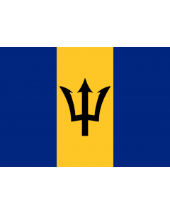 Flag: Barbados |  landscape flag | 0.7m² | 7.5sqft | 70x100cm | 2x3ft 