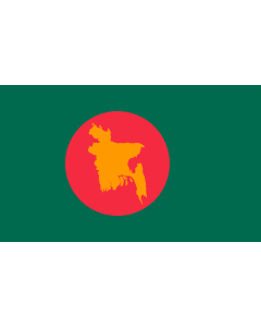 Bandera de  Bangladesh  1971 | 1971 flag of Bangladesh | ১৯৭১ সালের বাংলাদেশের জাতীয় পতাকা |  bandera horizontal | 2.16m² | 120x180cm 