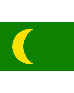 Flag: Sketch of a possible Flag of the Mughal Empire |  landscape flag | 1.35m² | 14.5sqft | 90x150cm | 3x5ft 