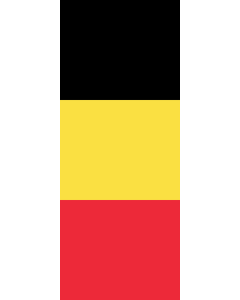 Vertical Hanging Swivel Crossbar Banner Flag: Belgium |  portrait flag | 3.5m² | 38sqft | 300x120cm | 10x4ft 