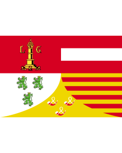 Flag: Liège |  landscape flag | 0.06m² | 0.65sqft | 20x30cm | 8x12in 
