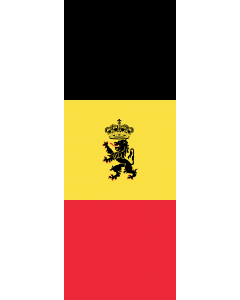 Ausleger-Flagge:  Belgien  |  Hochformat Fahne | 6m² | 400x150cm 