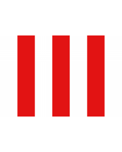 Flagge: XL Berchem, Antwerp | Belgian former commune of Berchem, Antwerp  |  Querformat Fahne | 2.16m² | 120x180cm 