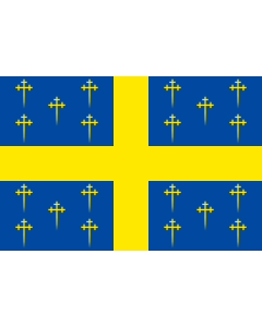 Flag: Municipal flag of Bertogne, Belgium |  landscape flag | 1.35m² | 14.5sqft | 90x150cm | 3x5ft 