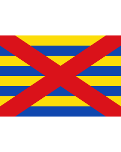 Flag: Belgian municipality Beveren |  landscape flag | 1.35m² | 14.5sqft | 90x150cm | 3x5ft 